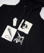 BLUZA 4 ELEMENTY IKONY - CZARNA - obrazek 4