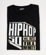 KOSZULKA 50TH ANNIVERSARY OF HIPHOP GOLD - CZARNA - obrazek 4