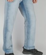 SPODNIE JEANS STR8 REGULAR - JASNONIEBIESKIE - obrazek 2